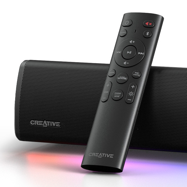 Sound Blaster GS5 Compact RGB Gaming Soundbar, For TV and PC